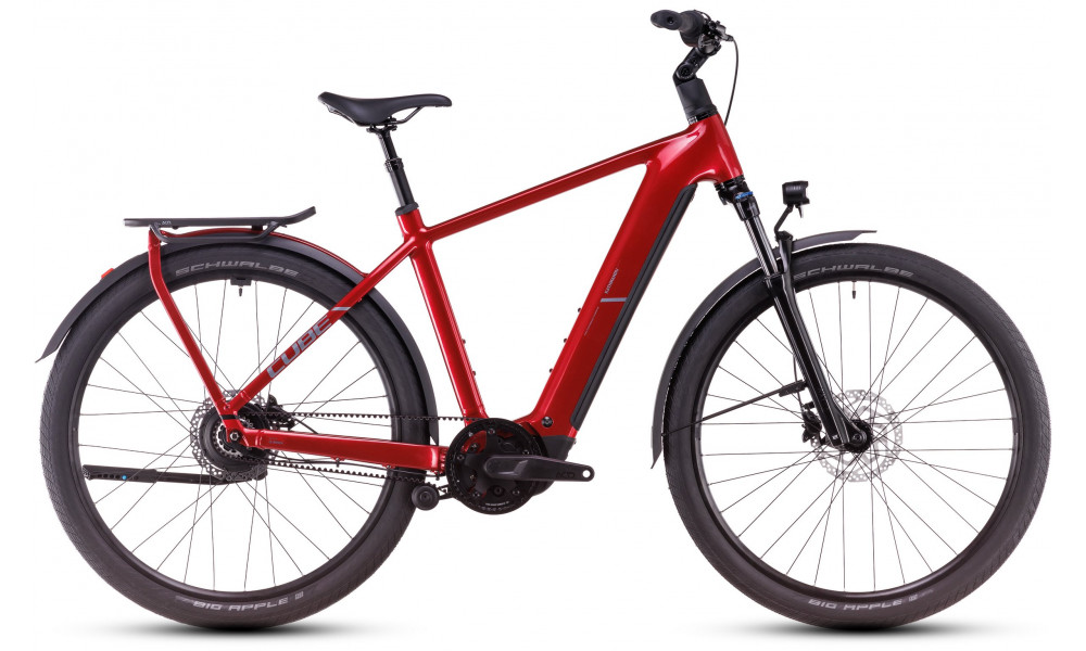 Elektrinis dviratis Cube Kathmandu Hybrid Comfort Pro 800 electricred'n'red 2025 