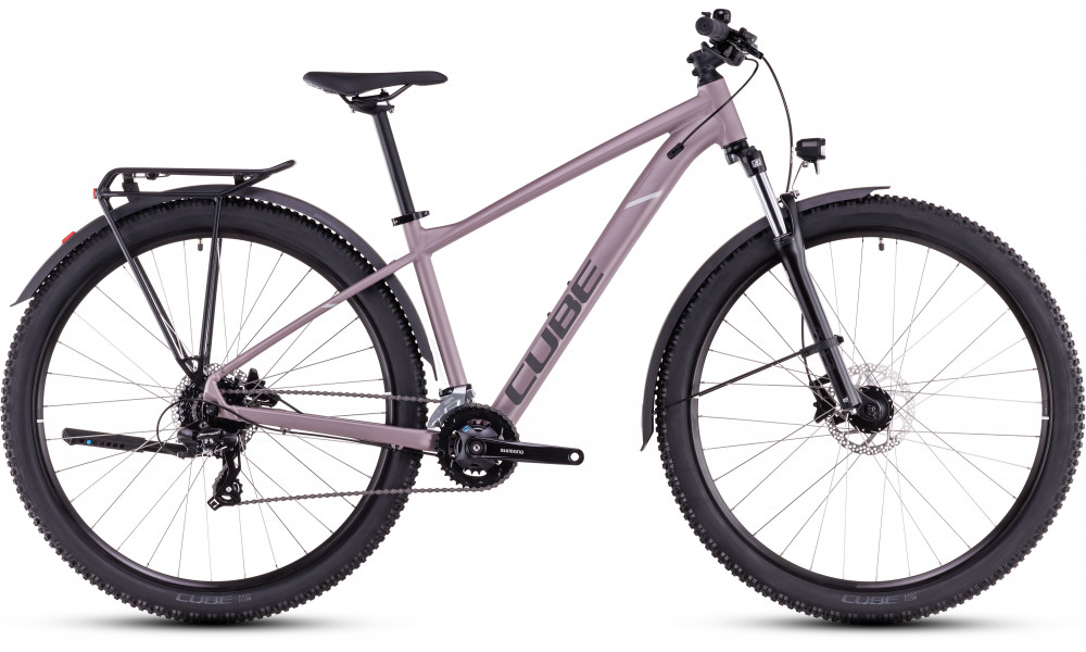 Dviratis Cube Aim ONE Allroad 27.5 greyishlilac'n'reflect 2025 