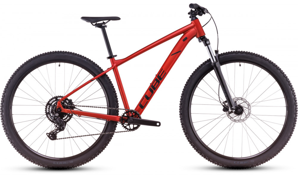 Dviratis Cube Aim Pro 27.5 fireorange'n'black 2025 