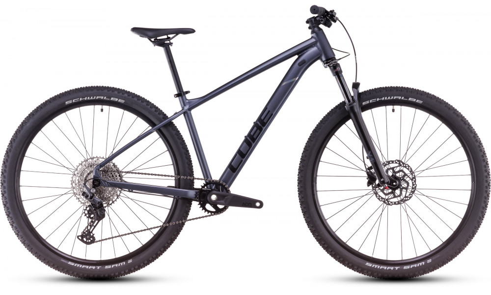 Dviratis Cube Attention Pro 27.5 metallicgrey'n'black 2025 