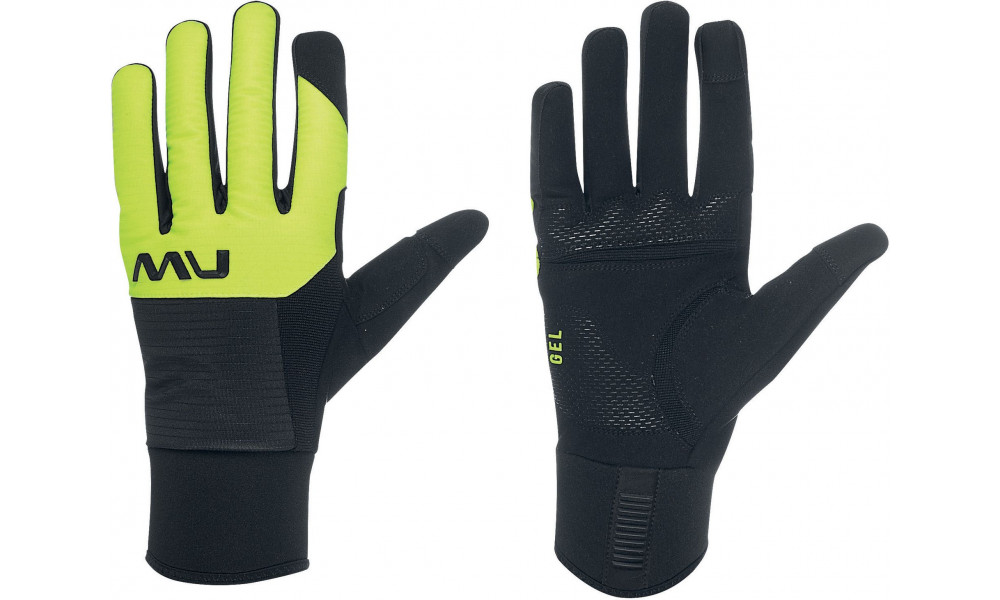 Pirštinės Northwave Fast Gel black/yellow fluo 