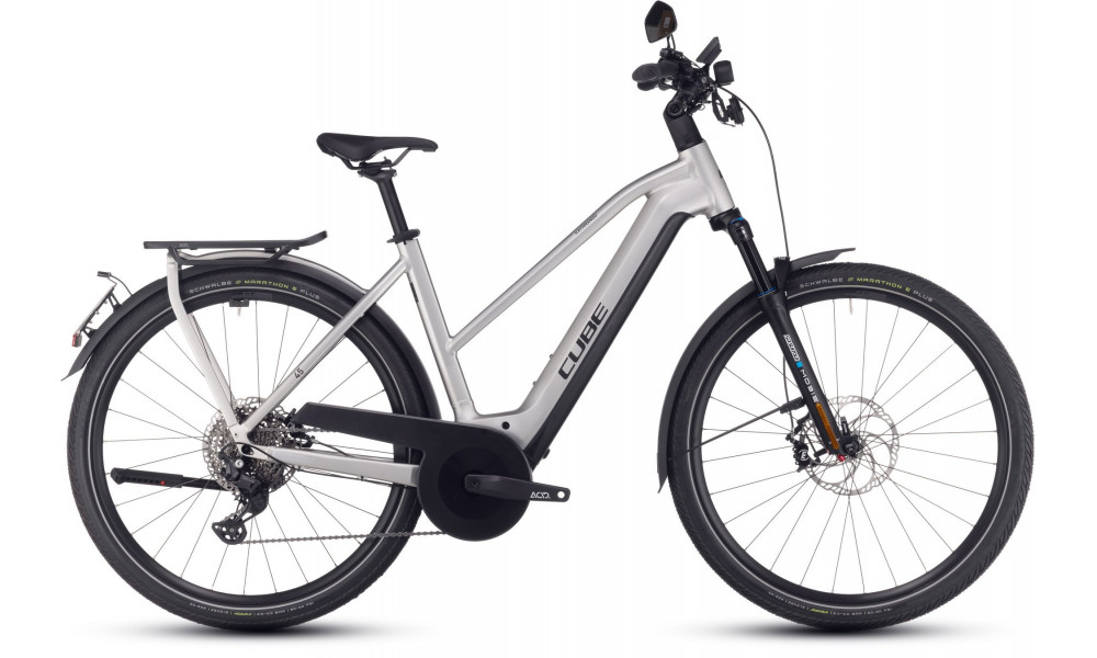 Elektrinis dviratis Cube Kathmandu Hybrid 45 750 Trapeze grey'n'reflex 2026 - 1
