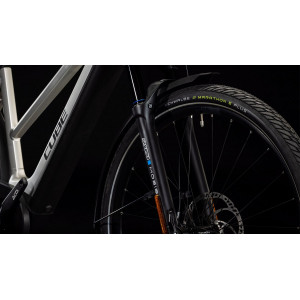 Elektrinis dviratis Cube Kathmandu Hybrid 45 750 Trapeze grey'n'reflex 2026