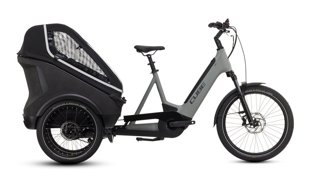 Elektrinis dviratis Cube Trike Family Hybrid 1500 swampgrey'n'reflex 2024 