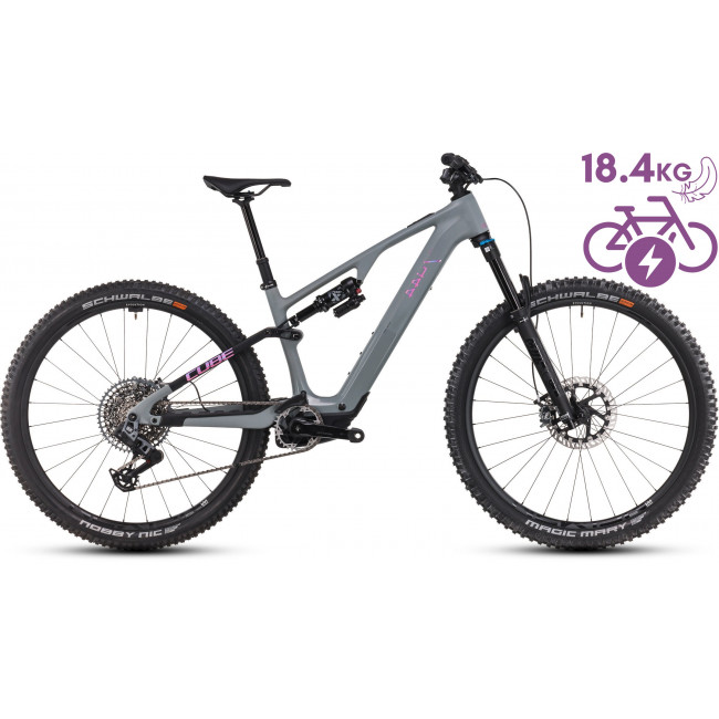 Elektrinis dviratis Cube AMS Hybrid ONE44 C:68X TM 400X 29 swampgrey'n'purplereflex 2025