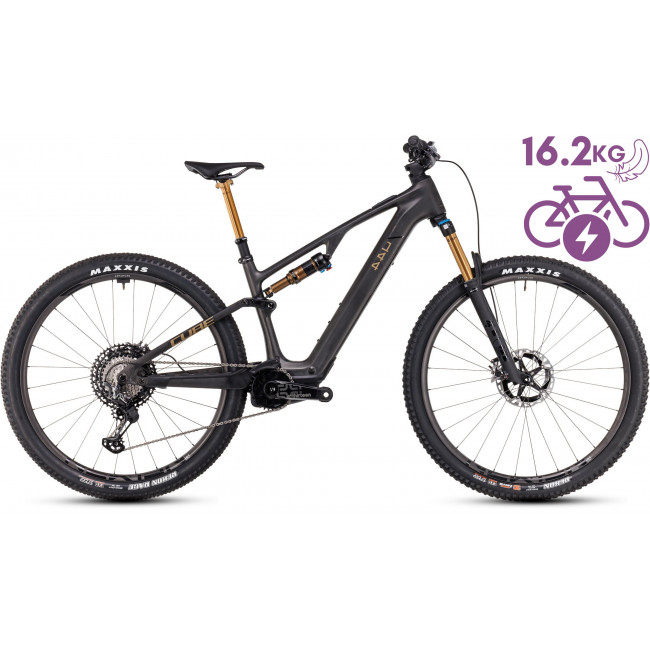 Elektrinis dviratis Cube AMS Hybrid ONE44 C:68X SLT 400X 29 carbon'n'golddust 2025