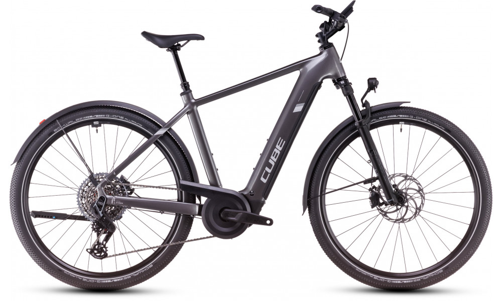 Elektrinis dviratis Cube Nuride Hybrid SLT 800 Allroad graphite'n'fossil 2025 - 1