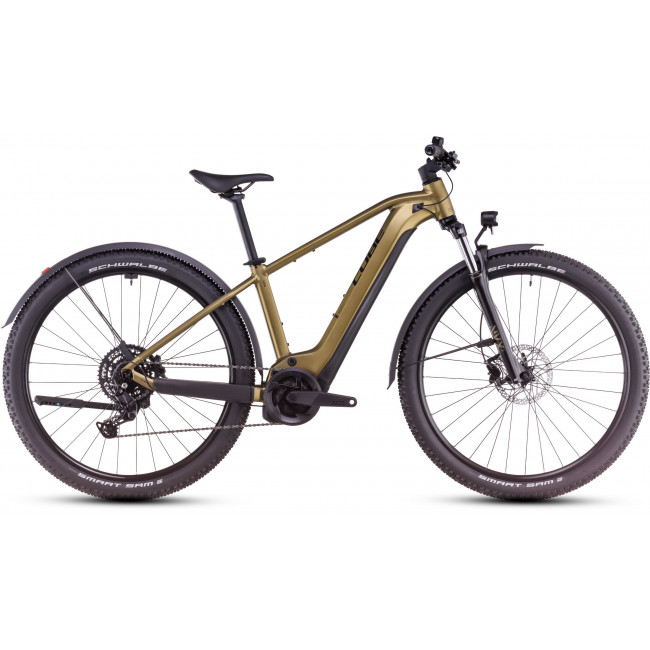 Elektrinis dviratis Cube Reaction Hybrid Performance 500 Allroad 27.5 goldenlime'n'black 2025