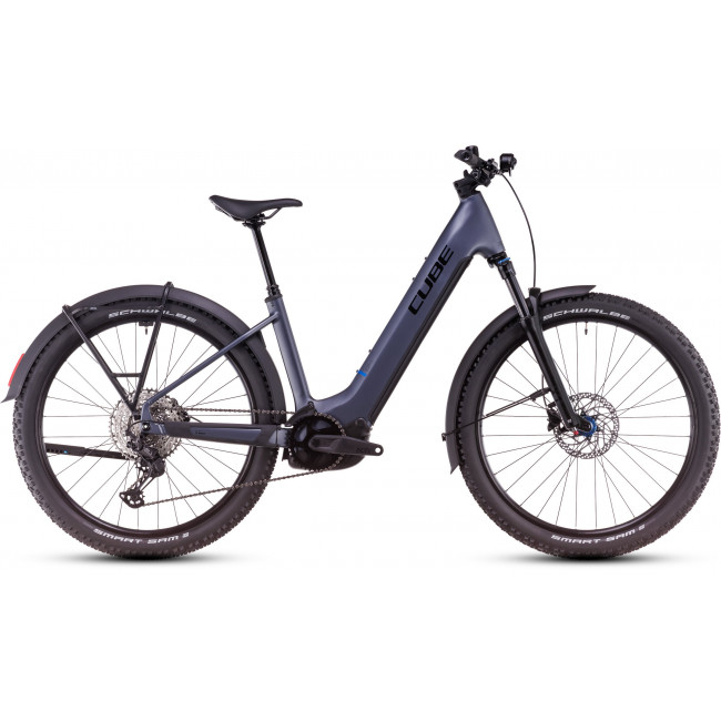 Elektrinis dviratis Cube Reaction Hybrid Pro 600 Allroad Easy Entry 27.5 metallicgrey'n'black 2025