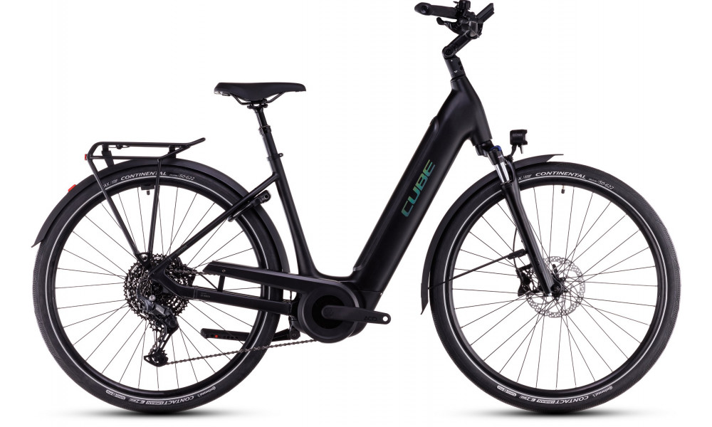 Elektrinis dviratis Cube Supreme Hybrid Pro 625 Easy Entry 26 black'n'spectral 2026 