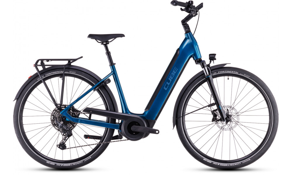 Elektrinis dviratis Cube Supreme Hybrid Pro 625 Easy Entry electricblue'n'blue 2026 - 1