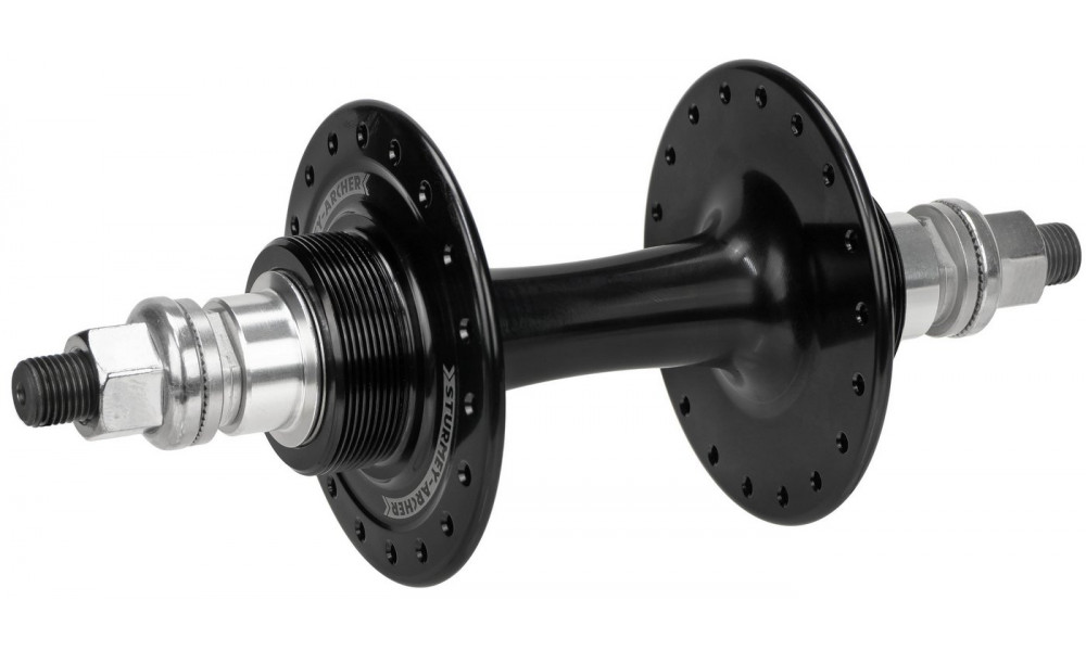 Galinė įvorė Sturmey-Archer HBT30 Alu 32H 1-speed freewheel/fixed black - 1