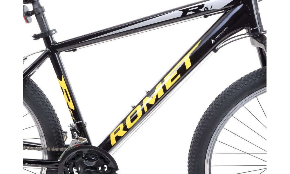 Dviratis Romet Rambler R6.1 26" 2022 black-yellow - 7