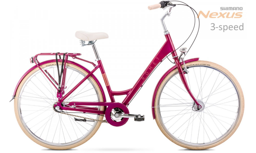 Dviratis Romet Sonata Classic 28" Alu 2022 pink 