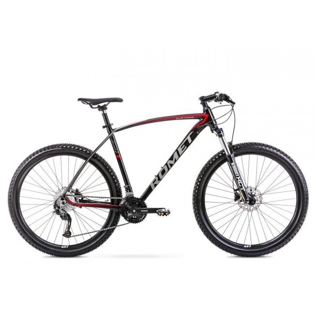 Dviratis Romet Mustang M7.1 27.5" LTD 27-speed 2022 black-red