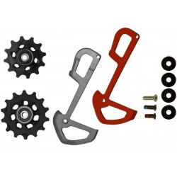 Galinio pavarų perjungėjo ratukų komplektas SRAM X01 Eagle with inner cage 12-speed red Galinio pavarų perjungėjo ratukų komplektas SRAM X01 Eagle with inner cage 12-speed red
