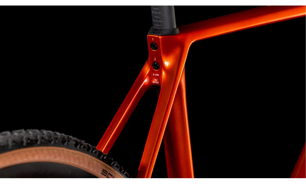 Dviratis Cube Cross Race C:62 SLX electricorange'n'white 2025 - 4