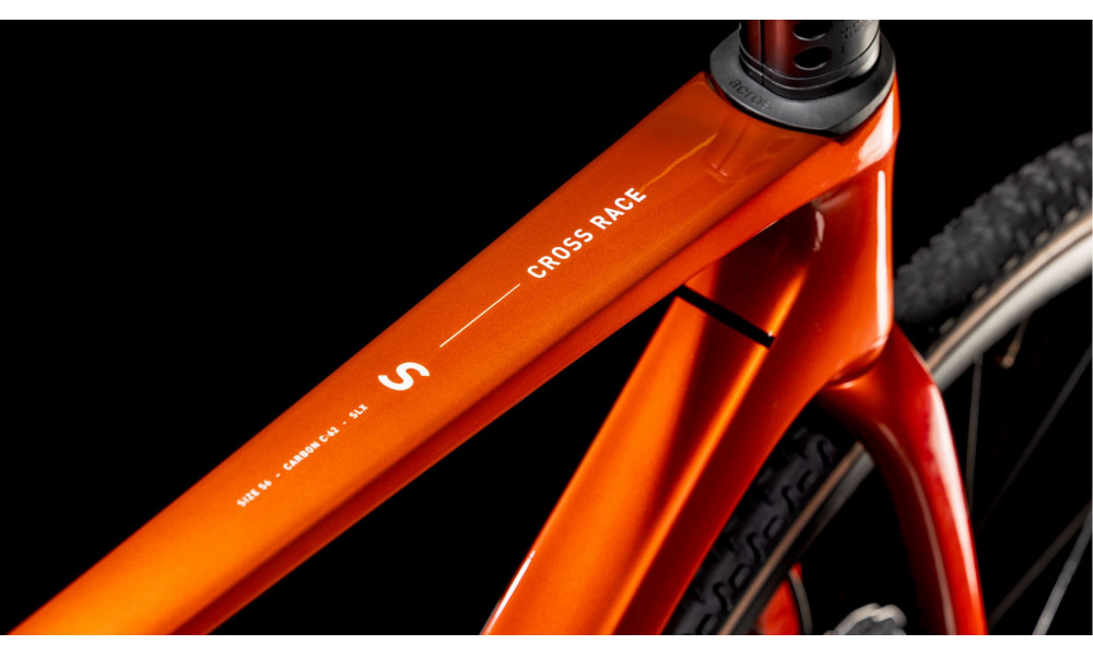 Dviratis Cube Cross Race C:62 SLX electricorange'n'white 2025 - 6