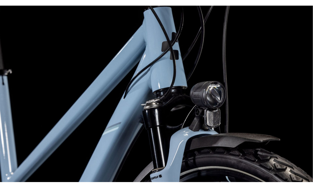 Dviratis Cube Nature EXC Allroad Trapeze pigeonblue'n'black 2026 - 2
