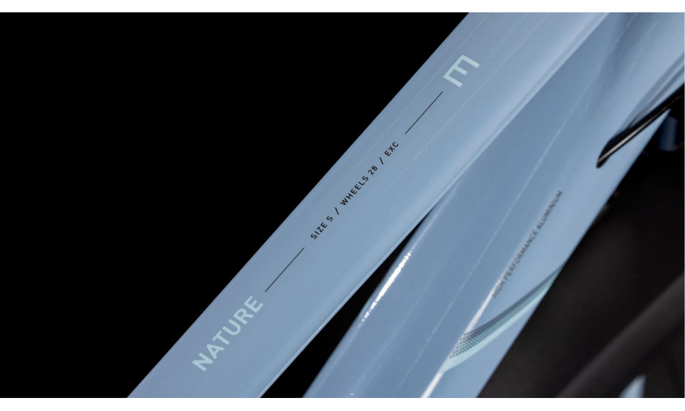 Dviratis Cube Nature EXC Allroad Trapeze pigeonblue'n'black 2026 - 5