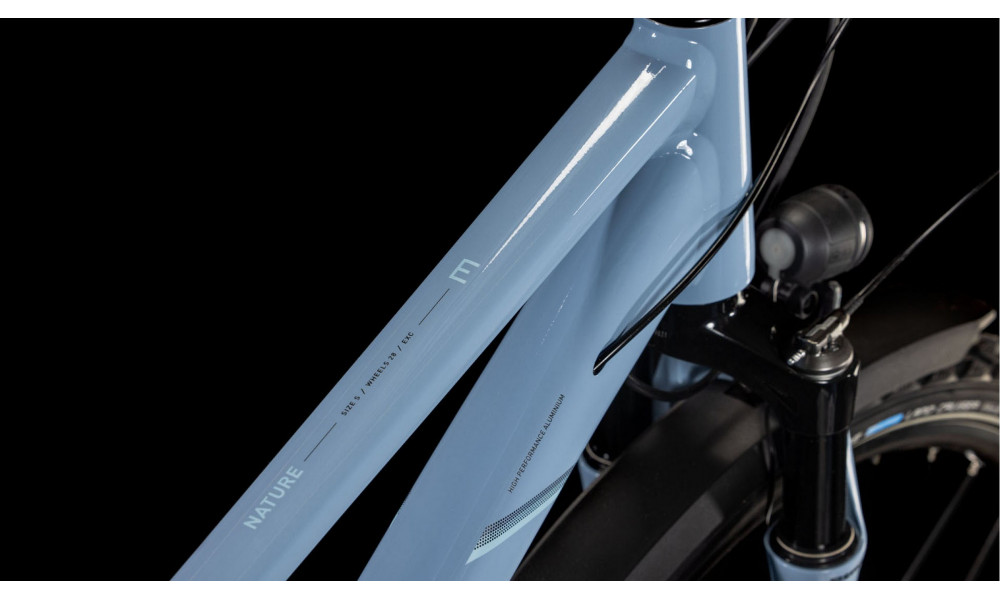 Dviratis Cube Nature EXC Allroad Trapeze pigeonblue'n'black 2026 - 6