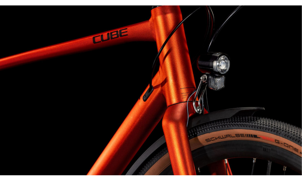 Dviratis Cube Nulane Pro FE fireorange'n'black 2025 - 4