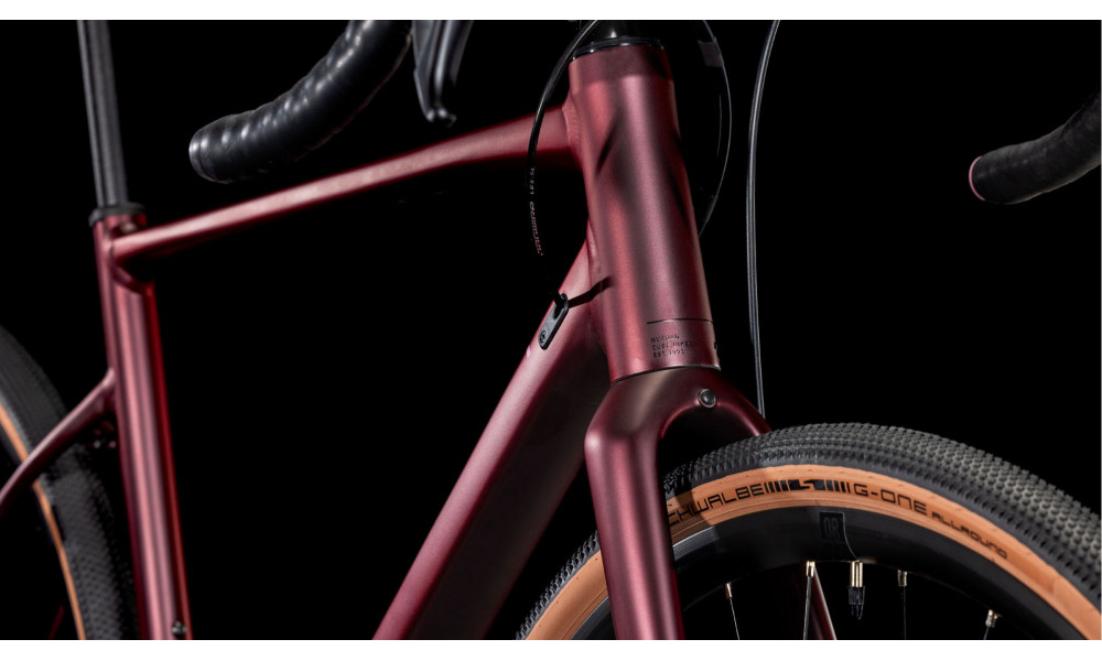 Dviratis Cube Nuroad Race rubyred'n'gloss 2025 - 2