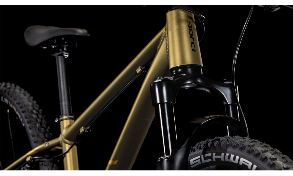 Dviratis Cube Reaction 240 TM goldenlime'n'black 2026 - 2