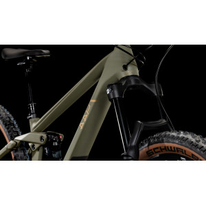 Dviratis Cube Stereo ONE44 HPC Rookie 27.5 dustyolive'n'gold 2025