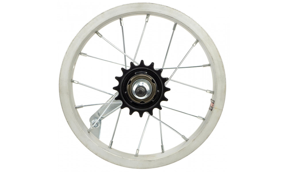 Galinis ratas 12" single speed įvorė, platus Alu viengubas ratlankis - 2