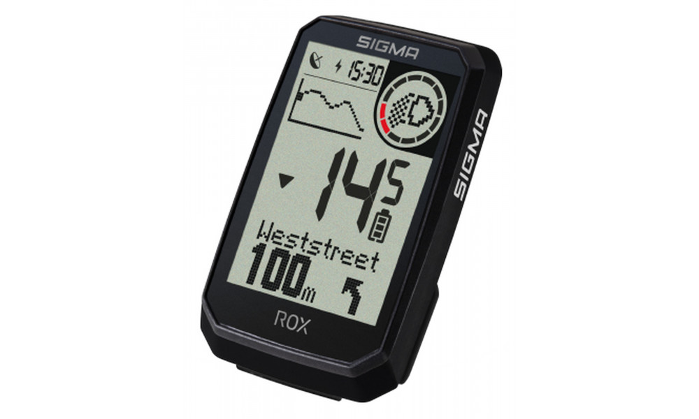 Dviračio kompiuteris SIGMA ROX 4.0 Endurance GPS Black - 1