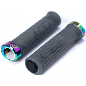 Vairo rankenėlės ACID Icon Pro 140mm Lock-on translucent black'n'oilslick