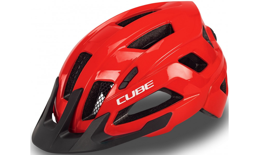 Šalmas Cube STEEP glossy red - 1