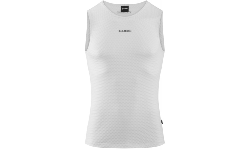 Apatiniai marškinėliai Cube Mesh Sleeveless white 