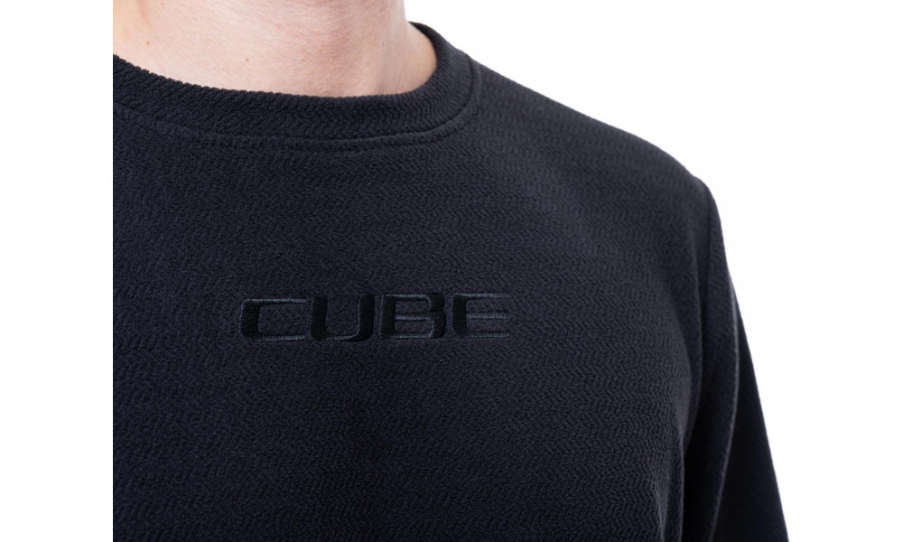 Dviratininko marškinėliai Cube Fleece MTB L/S black - 3