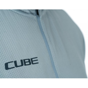 Dviratininko marškinėliai Cube MTB CMPT S/S Half Zip grey