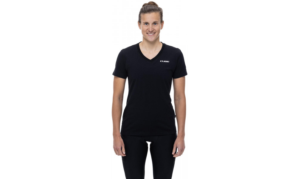 Marškinėliai Cube Organic WS V-Neck black - 3