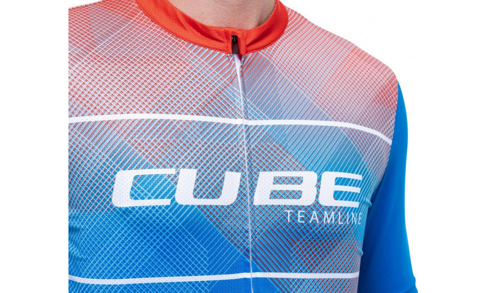 Dviratininko marškinėliai Cube CMPT Road/XC S/S white'n'blue'n'red - 2