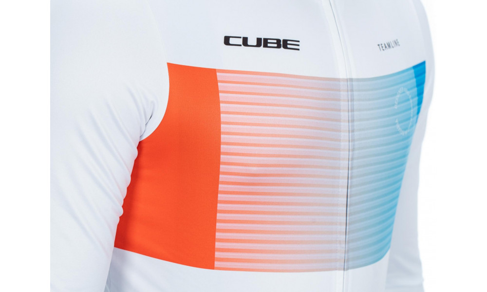 Dviratininko marškinėliai Cube Road/XC L/S white'n'blue'n'red - 3