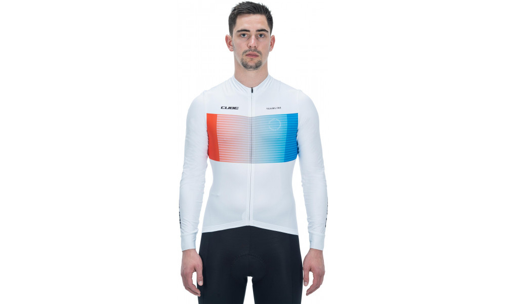 Dviratininko marškinėliai Cube Road/XC L/S white'n'blue'n'red - 5