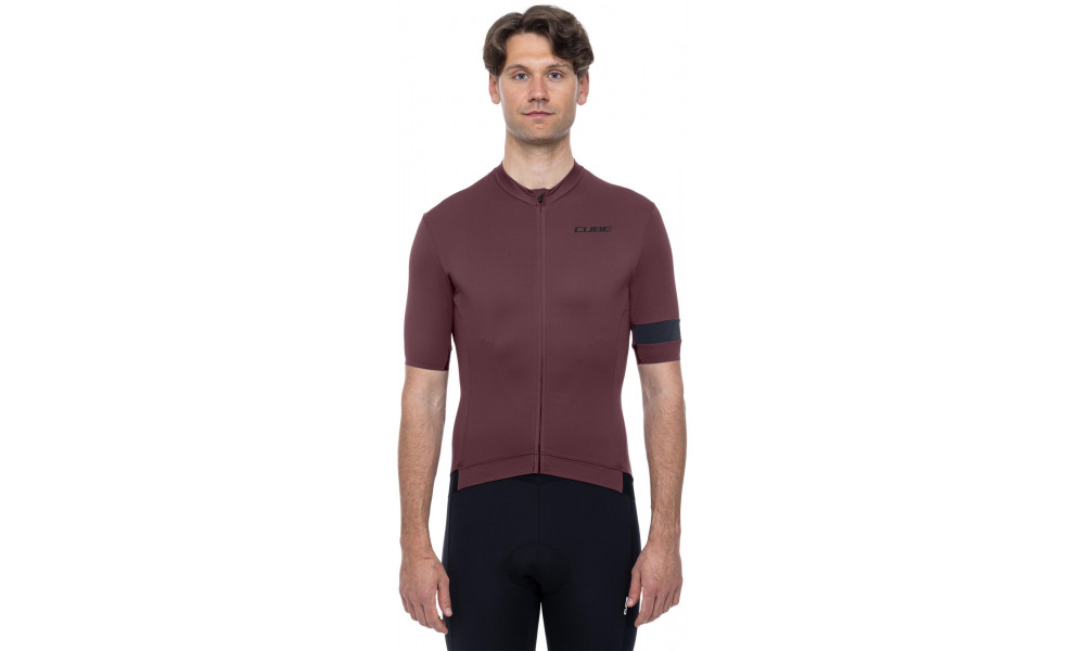 Dviratininko marškinėliai Cube Road/XC S/S dark red - 5