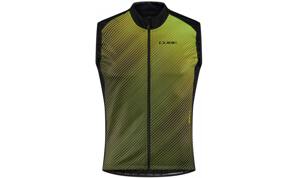 Dviratininko liemenė Cube Softshell Road/XC Safety black'n'neon yellow - 1