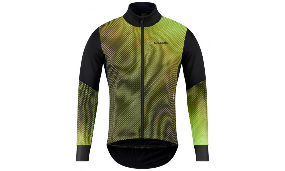 Dviratininko striukė Cube Softshell Road/XC Safety black'n'neon yellow - 1