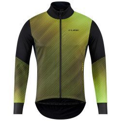 Dviratininko striukė Cube Softshell Road/XC Safety black'n'neon yellow
