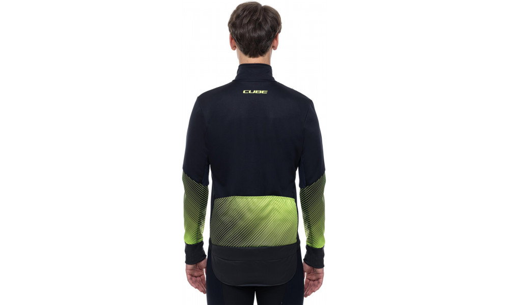 Dviratininko striukė Cube Softshell Road/XC Safety black'n'neon yellow - 4