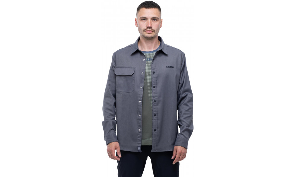Marškinėliai Cube Vertex L/S grey - 6