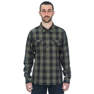Marškinėliai Cube Work L/S olive check