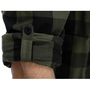 Marškinėliai Cube Work L/S olive check
