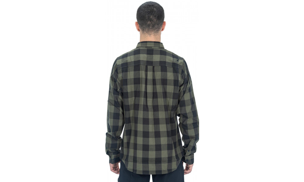 Marškinėliai Cube Work L/S olive check - 5