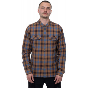 Marškinėliai Cube Work L/S brown'n'blue